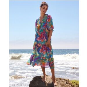 Johnny Was Silk Maxi Dress